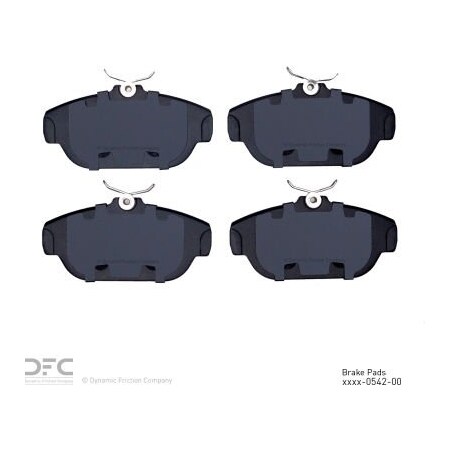 Dynamic Friction Co DFC 3000 Semi-Metallic Brake Pads - 1311-0542-00